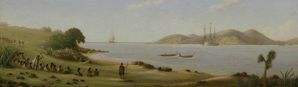 Landing of Lieutenant Governor Hobson at Waitangi - Matthew Thomas Clayton 1896